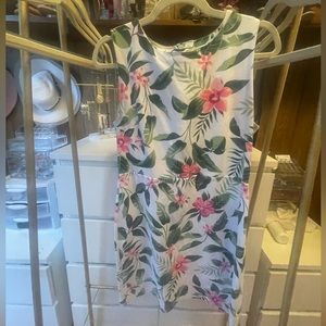 Tropical Print Palm Dress